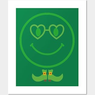 st patricks day emoji face Posters and Art